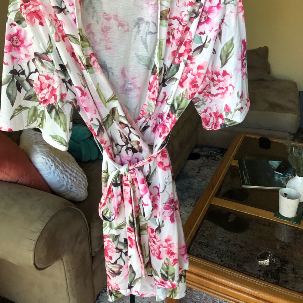 Floral lightweight mumu/robe